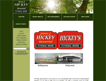 Tablet Screenshot of hickeysfuneralhome.ca